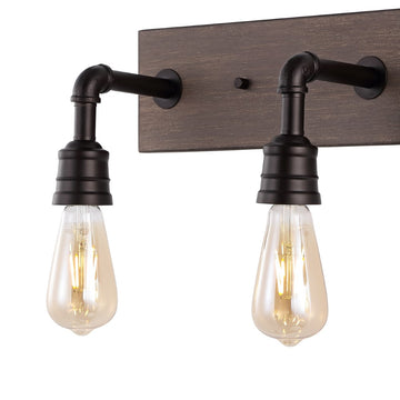 Corbett 22.13" Rustic Farmhouse Iron LED Vanity - JONATHAN Y